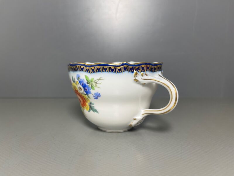 マイセン  カップ プレートAカンテ フラワーペインティングフラワー1級品