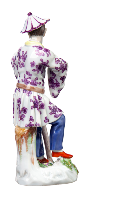 マイセン人形 「傘を持った日本人」 J.J. ディーラー 異邦人シリーズ 一級品 1924-34年