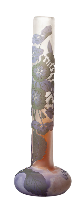 エミールガレ　紫陽花の花の幻想的な花瓶