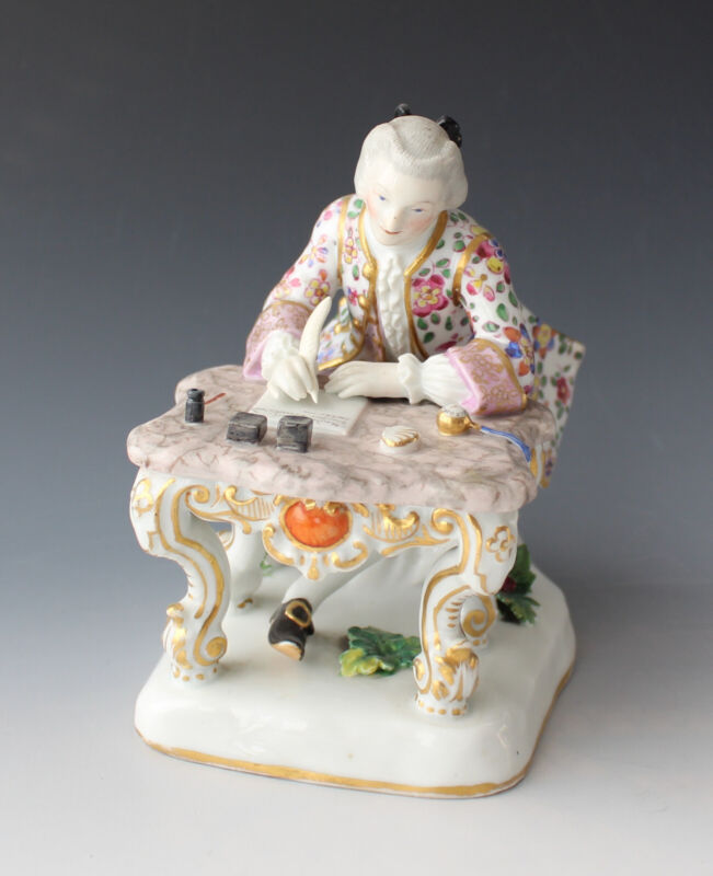 Meissen - figure - cavalier at desk - Kaendler - model 179 - first choice-