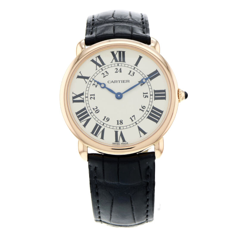 カルティエ ロンド ルイス ローズゴールド 手巻き腕時計 Ref.2889