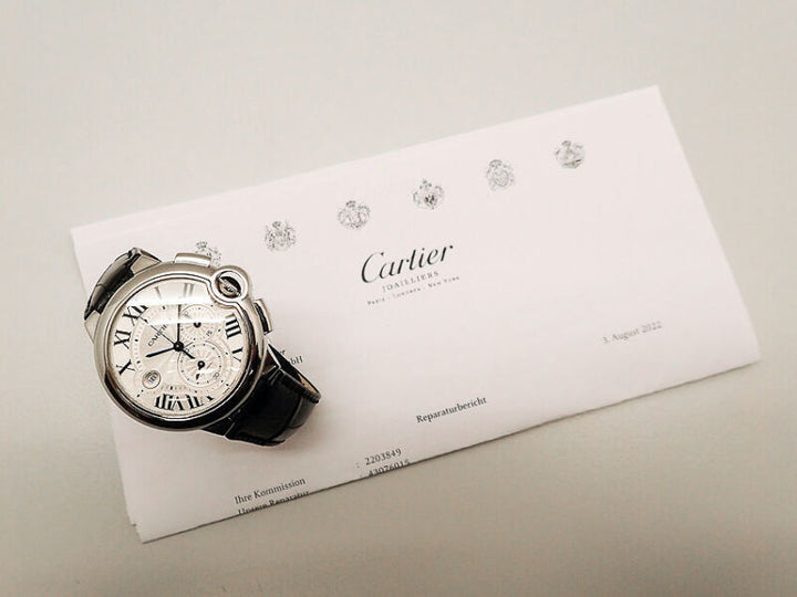 CARTIER BALLON BLEU CHRONOGRAPH 43.5 mm WATCH Ref. 3109 CARTIER SERVICE 08/2022