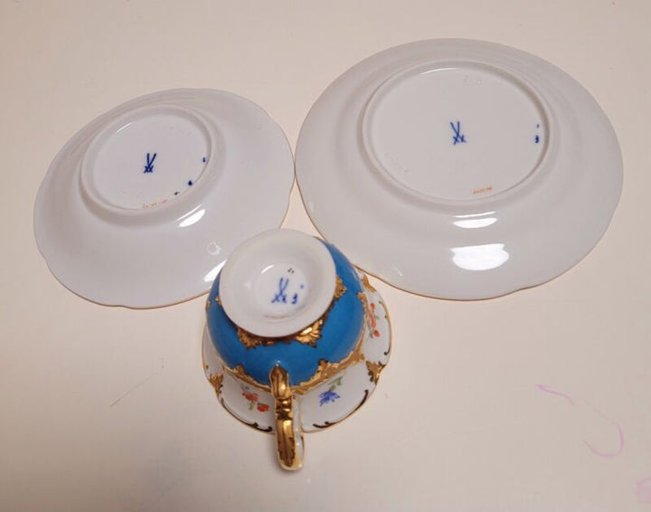 マイセン　Bフォーム　カップ＆ソーサー＆プレート