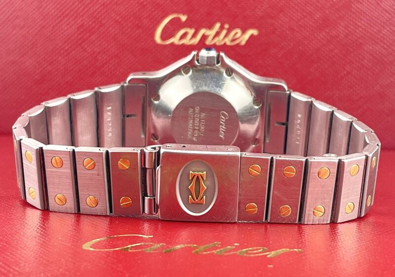 Cartier Santos Octagon 30mm Ladies 18k Yellow Gold & Steel Automatic Watch187902