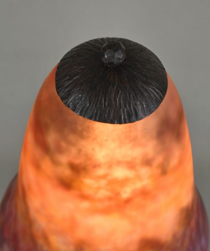 ドーム＆ロブジュ（ロブジェ）　フランス製アールデコランプ　錬鉄製　1930年