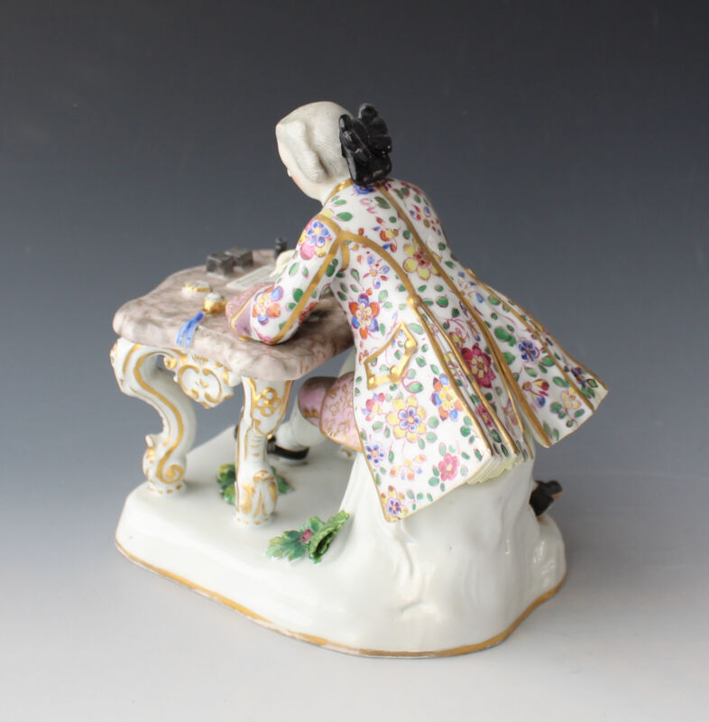 Meissen - figure - cavalier at desk - Kaendler - model 179 - first choice-
