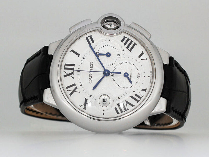 CARTIER BALLON BLEU CHRONOGRAPH 43.5 mm WATCH Ref. 3109 CARTIER SERVICE 08/2022