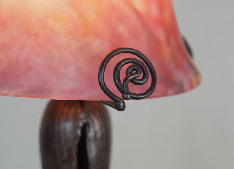 ドーム兄弟＆メネディー　フランス製アールデコランプ　1925年　1930年　錬鉄製