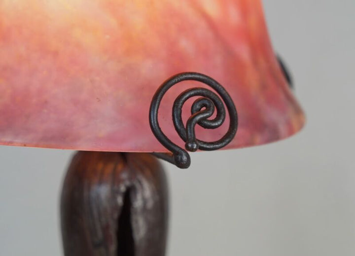 ドーム兄弟＆メネディー　フランス製アールデコランプ　1925年　1930年　錬鉄製