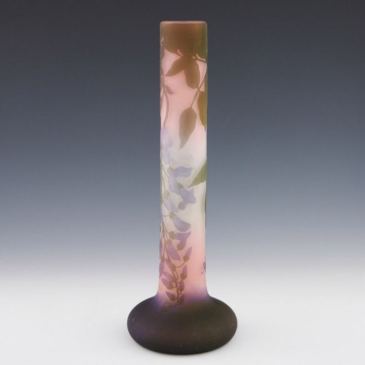 エミールガレ　藤の花の花瓶　スターガレ時代の作品（アールヌーボー）