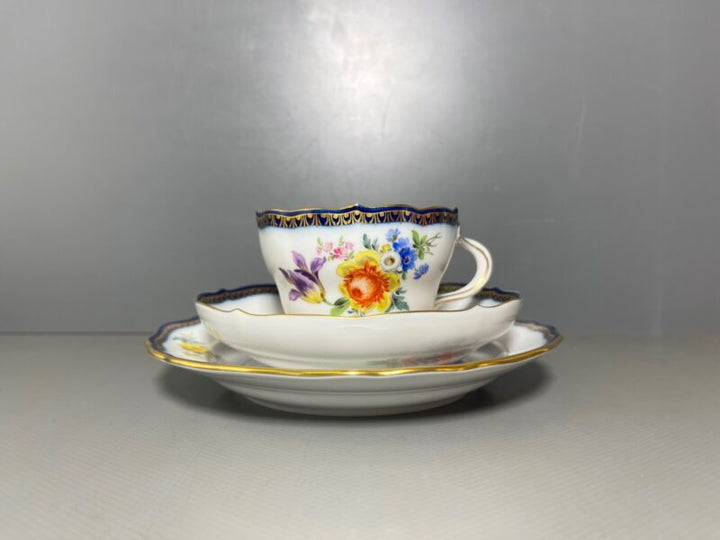 マイセン  カップ プレートAカンテ フラワーペインティングフラワー1級品