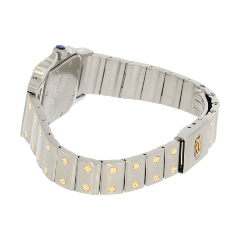 Ladies Cartier Quartz Santos 18ct Yellow Gold & Steel 1567