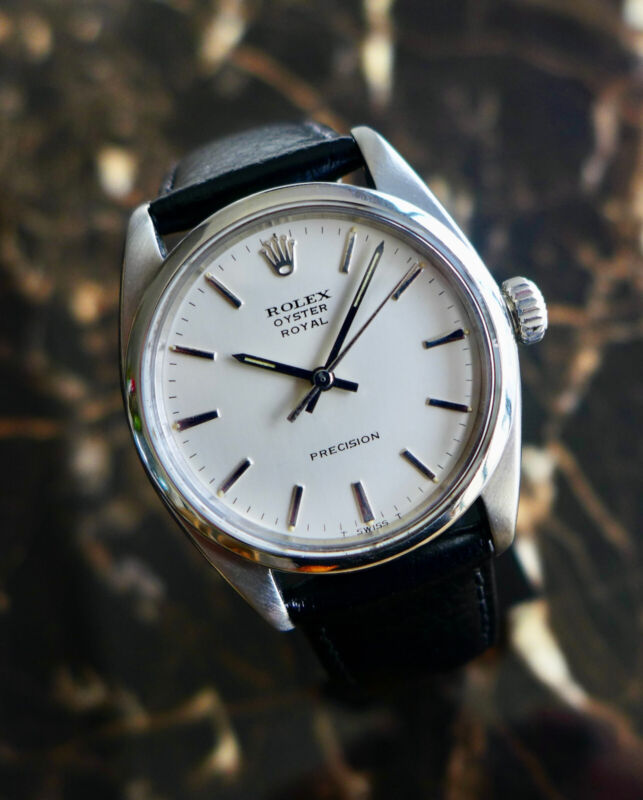 A BEAUTIFUL GENTS VINTAGE 1962 ROLEX OYSTER ROYAL 34mm WATCH STEEL REF. 6426