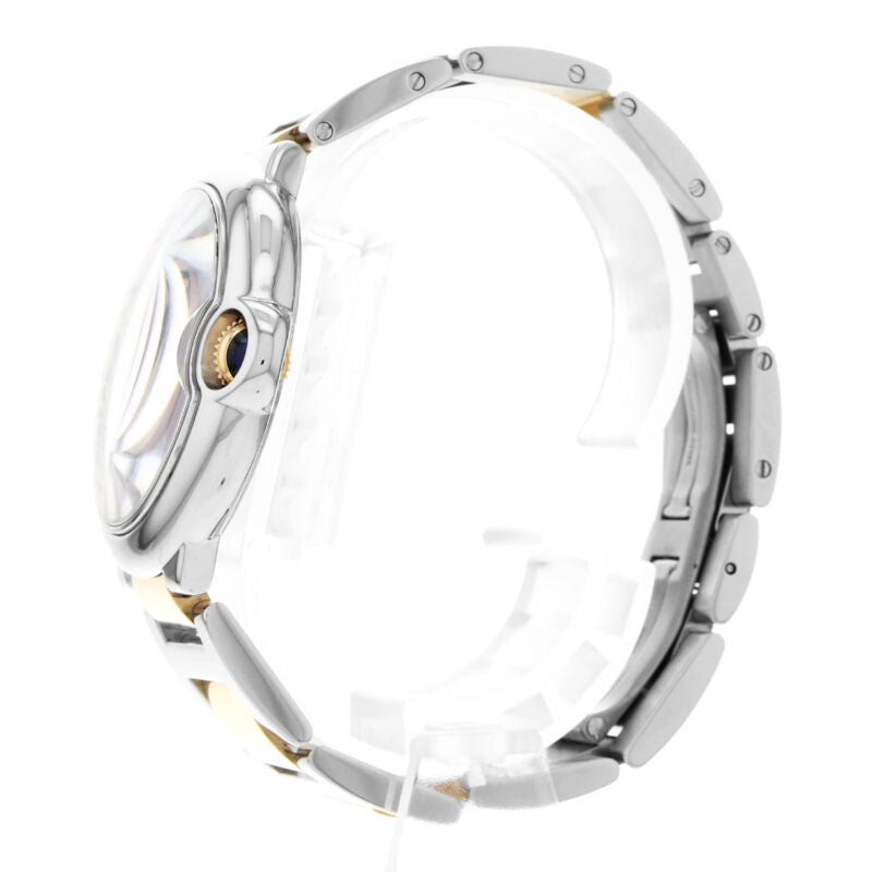 カルティエ バロンブルー スチール＆ローズゴールド 自動巻き腕時計 W6920033