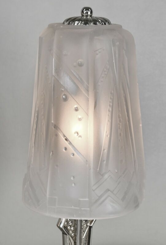 ミューラー兄弟　ペアのアールデコランプ　フランス製　1930年