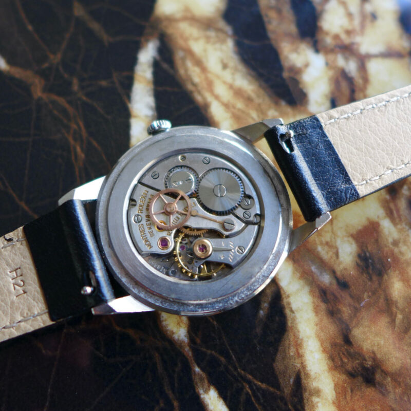 A STUNNING GENTS VINTAGE 1950s OVERSIZE (35MM) ROLEX PRECISION IN S/STEEL