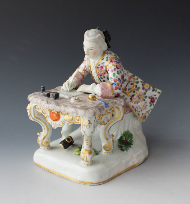 Meissen - figure - cavalier at desk - Kaendler - model 179 - first choice-