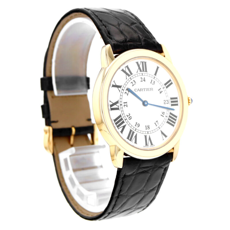 カルティエ ロンド ソロ ドゥ カルティ イエローゴールド クォーツウォッチ W6700455 日付表示機能