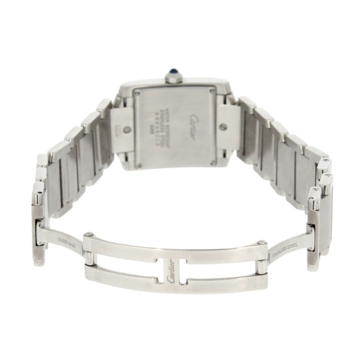 Cartier Tank Francaise Midi Size Quartz Stainless Steel Watch 2465
