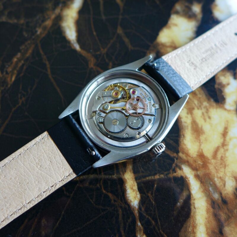 A STUNNING RARE VINTAGE 1956 ROLEX OYSTER "DEPTH RATED 50m=165ft" WAFFLE DIAL