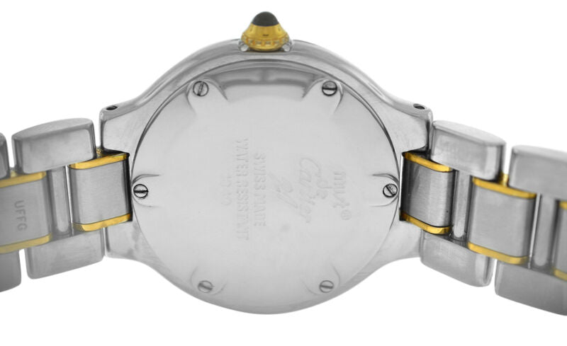 Cartier Must de Cartier 1340 Ladies Quartz 18K Gold Steel 28MM Watch