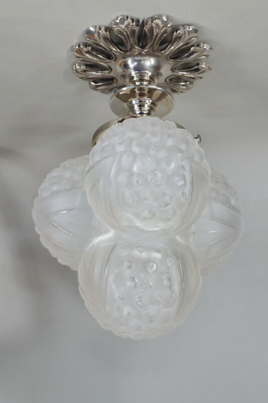 ハノッツ（HANOTS）フランス製 アールデコ調 フラッシュマウントペンダントライト