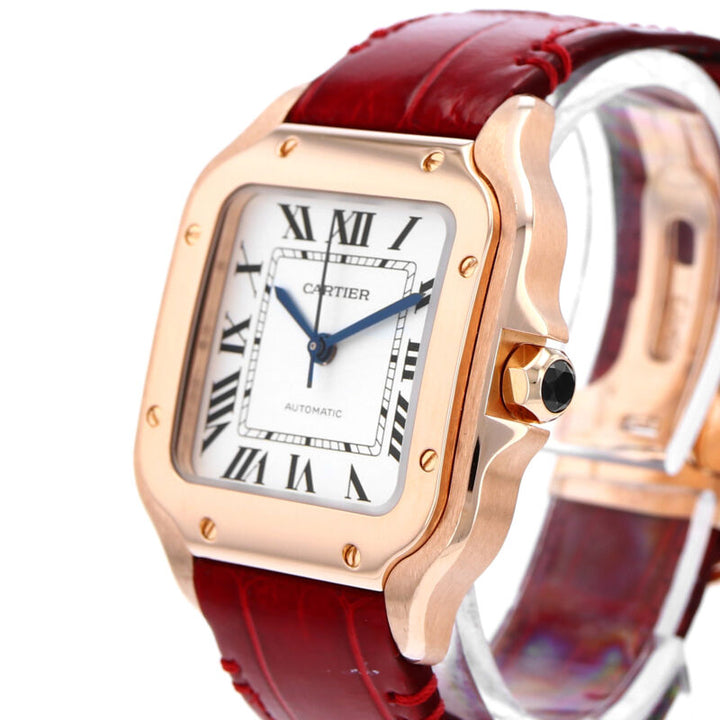 カルティエ サントス ローズゴールド 自動巻き腕時計 WGSA0012