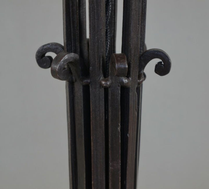 ドーム兄弟　大きなフランス製アールデコランプ　1925年　1930年　錬鉄製