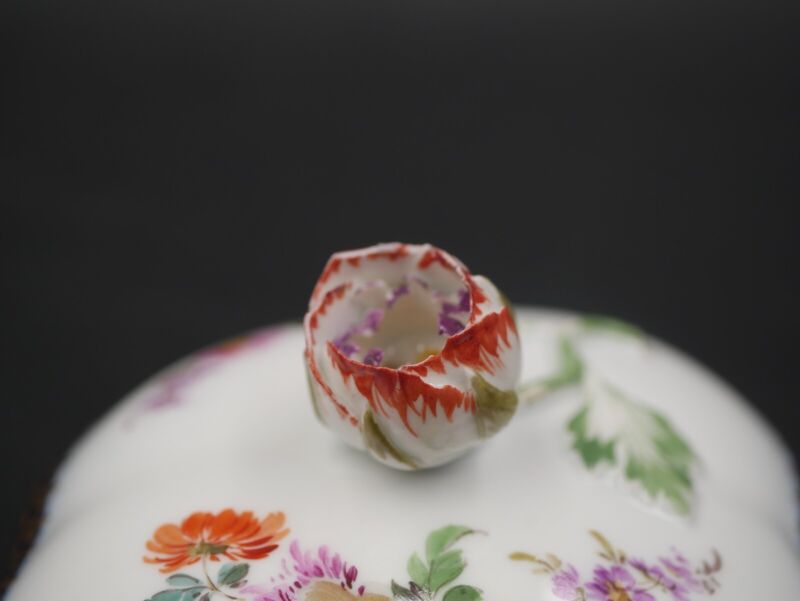 マイセン コーヒーサービス 6人用 Aカンテ　フラワーブーケ コバルトブルーエッジ ゴールド