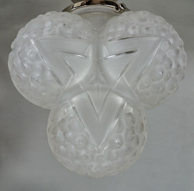 ハノッツ（HANOTS）フランス製 アールデコ調 フラッシュマウントペンダントライト