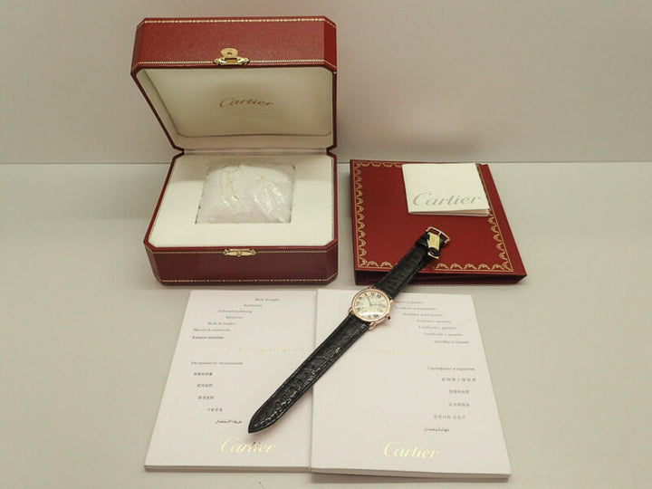 CARTIER RONDE LOUIS CARTIER 29mm WATCH BOX PAPERS 2011 Ref W6800151 2886 GOLD 18K