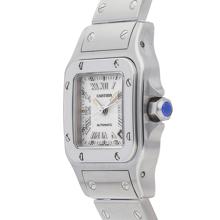 Cartier Santos Galbee Small Model Automatic 24mm Steel Ladies Watch DateW20044D6