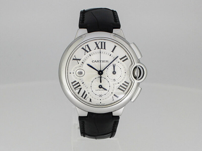 CARTIER BALLON BLEU CHRONOGRAPH 43.5 mm WATCH Ref. 3109 CARTIER SERVICE 08/2022