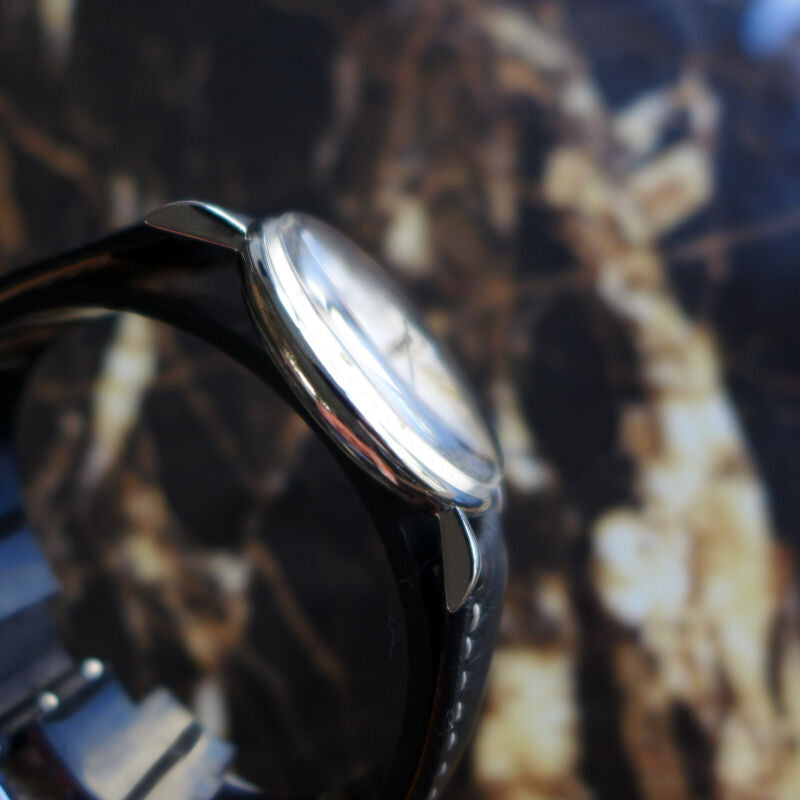 A STUNNING GENTS VINTAGE 1940s OVERSIZE (35MM) ROLEX PRECISION IN S/STEEL