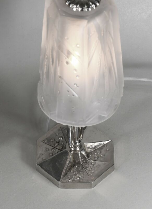 ミューラー兄弟　ペアのアールデコランプ　フランス製　1930年