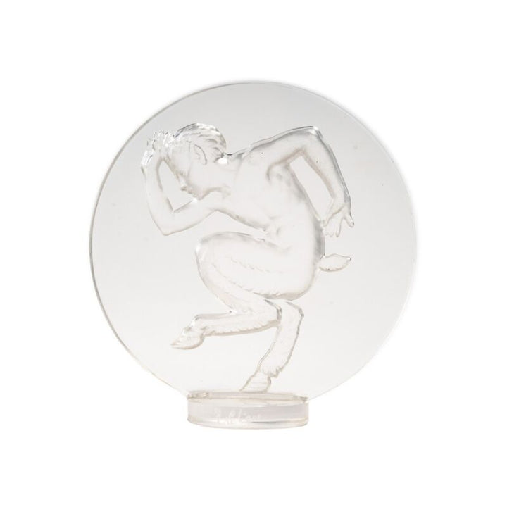 René Lalique: ""Fauna"" seal in pressed white molded glass-