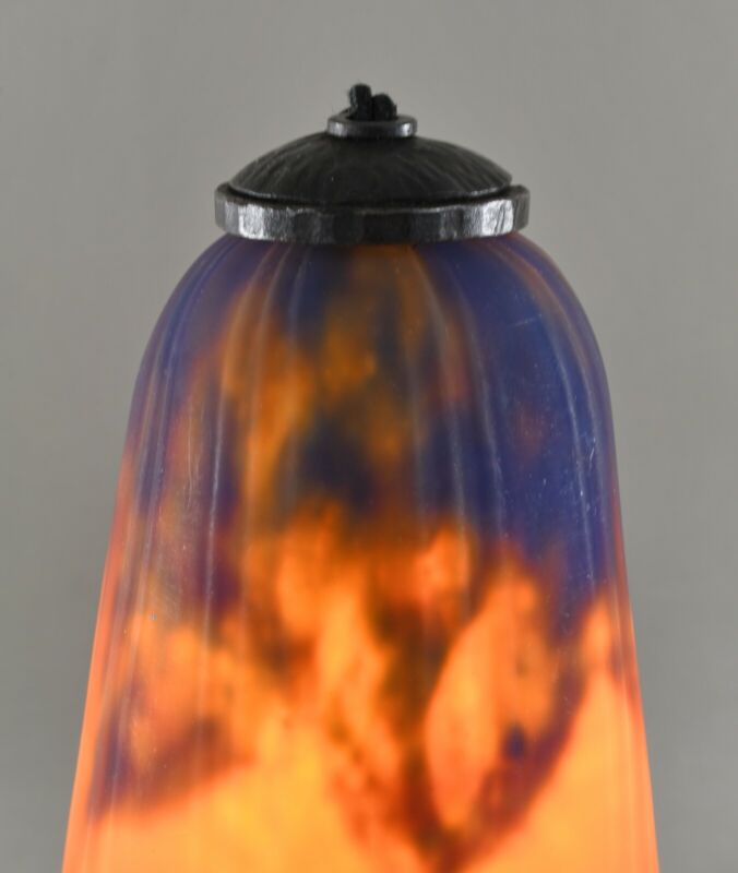 ドーム兄弟　希少なフランス製アールデコランプ　1930年　錬鉄製