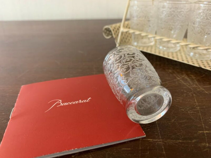 Cabaret With 8 Glasses Liquor Rohan Crystal Baccarat (Price Of Set)