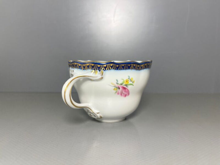 マイセン  カップ プレートAカンテ フラワーペインティングフラワー1級品