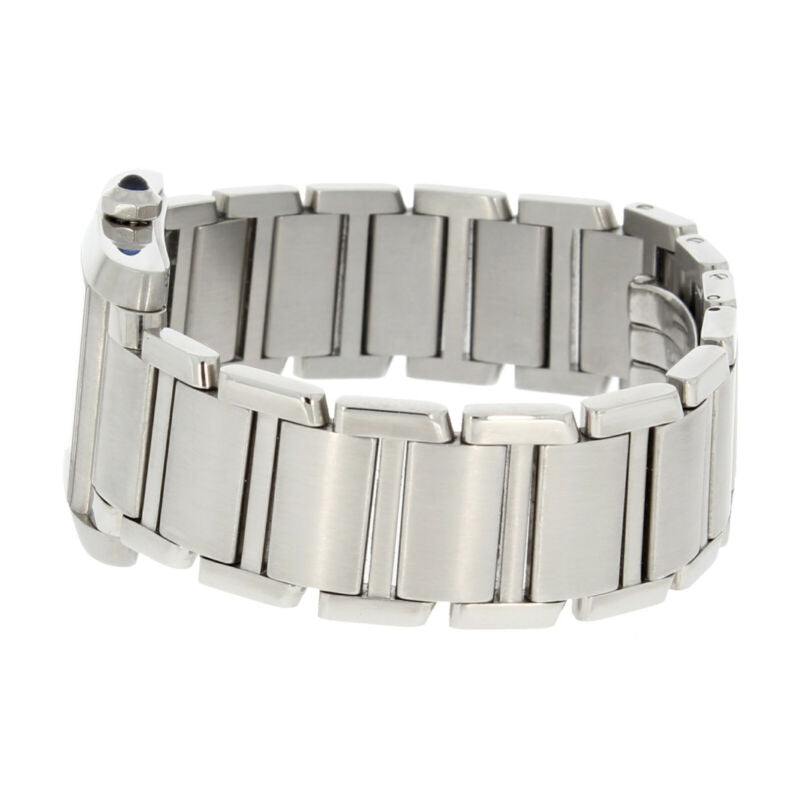 Cartier Tank Francaise Midi Size Quartz Stainless Steel Watch 2465