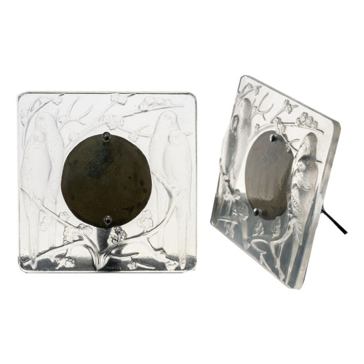 "René Lalique: Pair of frames ""4 parakeets"-