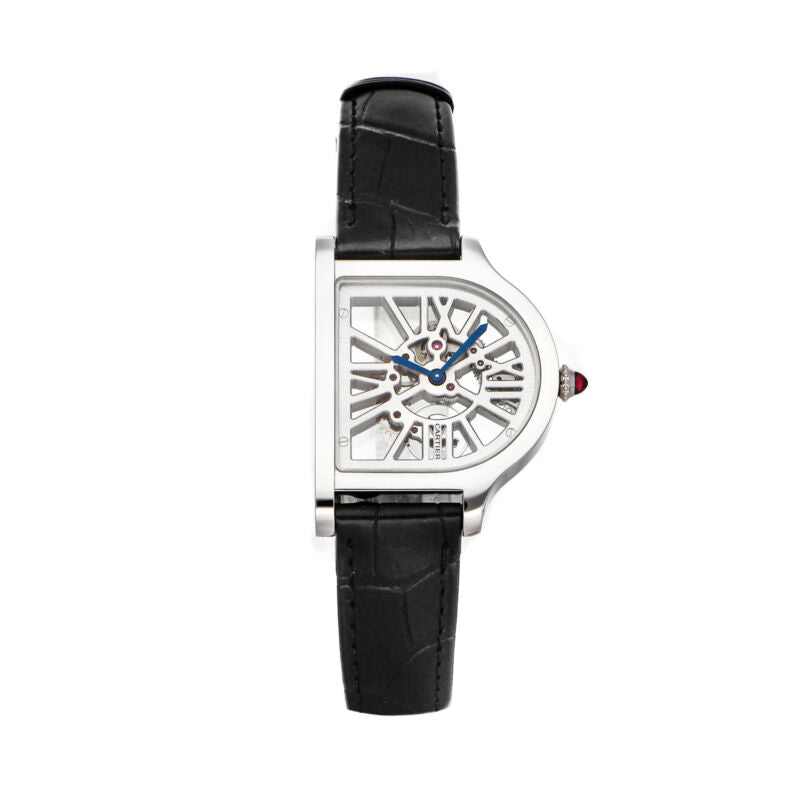 Cartier Cloche de Cartier LE Manual Platinum Ladies Strap Watch WHCC0003