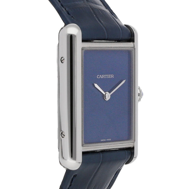 Cartier Tank Must Quartz Stainless Steel Ladies Strap Watch WSTA0055