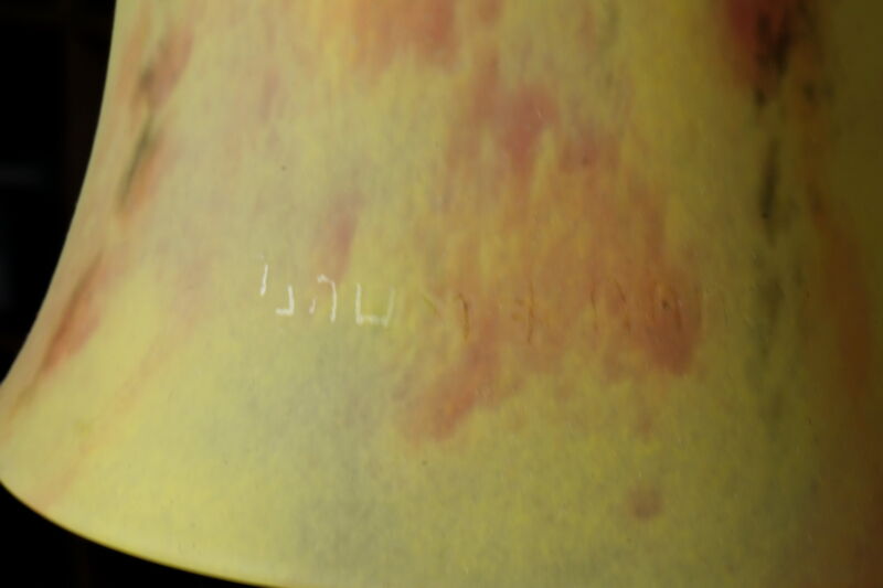 E. ゴティエ＆ドーム兄弟　ペアのフランス製アールデコランプ　1925年　1930年　錬鉄製