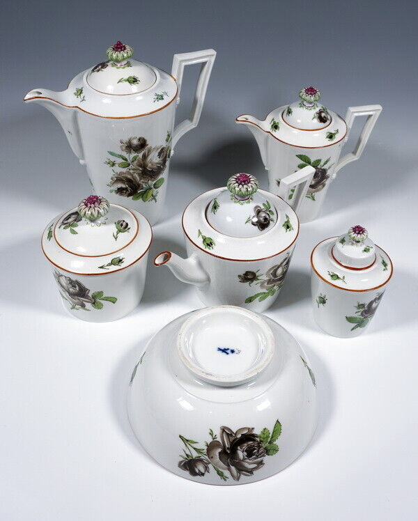 Large Meissen Coffee Tea Service Set Marcolini Period 1774-1814