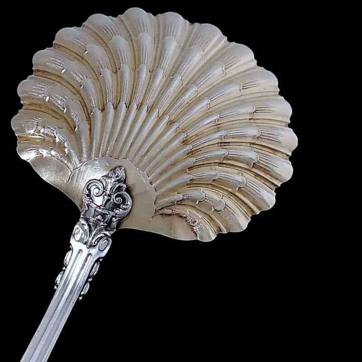 ピュイフォルカ フランス製スターリングシルバー 18K ゴールド ストロベリースプーン・アカンサス