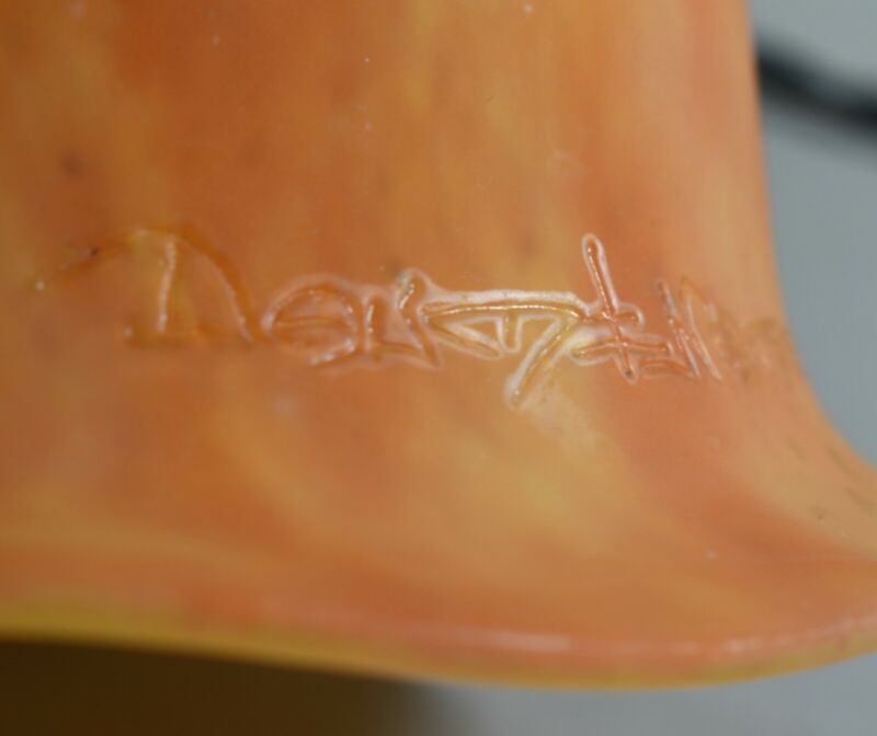 ドーム兄弟　フランス製アールデコランプ　1925年のサイン