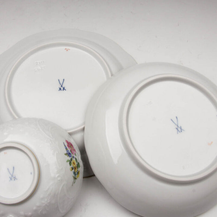 Wonderful tea service Meissen new rope flower3-