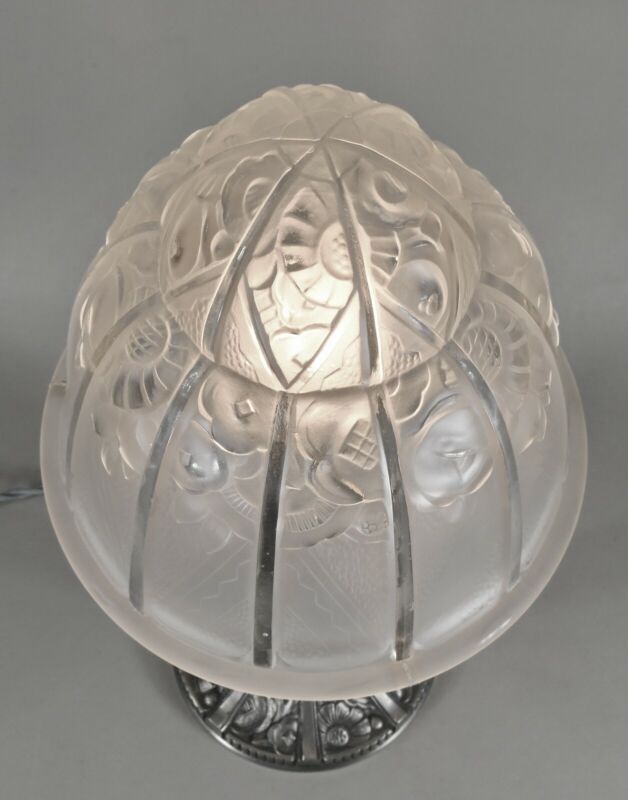 エティエ・ヴァンソン　非常に優れたフランス製アールデコランプ　1930年