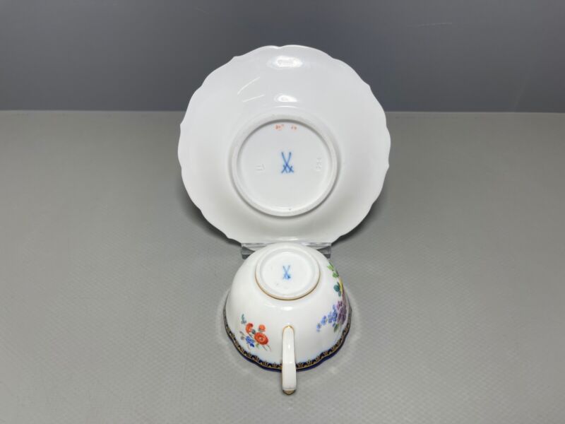 マイセン  Aカンテ フラワーペインティング フラワー1級品 N2